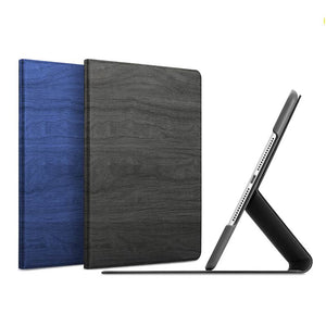 Wood Grain Pattern Smart Sleep Kickstand Case For iPad Pro 9.7 Inch