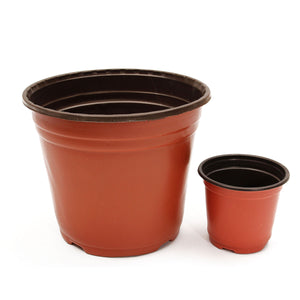 50Pcs Plastic Nursery Pot Flowerpot Plant Seedlings Planter Pots Containers 2 Sizes