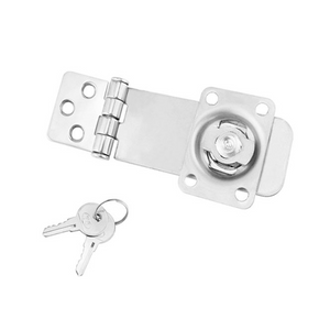 BSET MATEL Marine Boat Stainless Steel 304 Locking Hasp Safety Lock Hatch Cabinet Door Cabin Deck Locker Hatch Latch Yacht Accessories