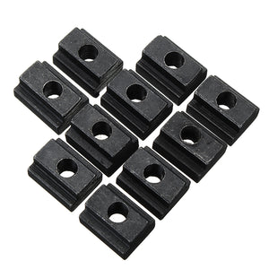 Machifit 10pcs M6 T Slot Nuts Set Black Oxide Finish T-slots Nut For T Track