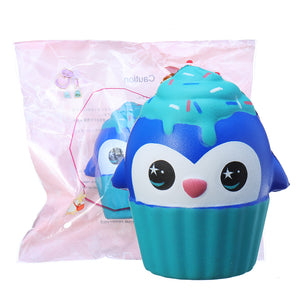 Squishy Cute Penguin Ice Cream Cup Squeeze 10*9cm Slow Rising Toy With  Packaging Collection