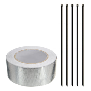 Aluminum Reinforced Tape Heat Shield Adhesive Backed Resistant Wrap Intake