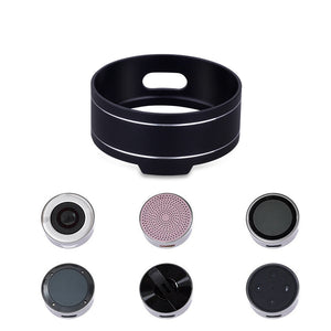 Universal Metal Round Reserved Charging Port Protective Cover Case for Echo Dot Bluetooth Speaker