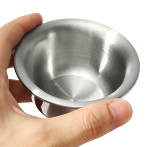 Stainless Steel Men's Shaving Traditional Mug Cup Bowl For Barber Soap Cream