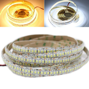 5M SMD2835 Flexible 1200LEDs Tape Ribbon Pure White Warm White Strip Light Waterproof DC12V