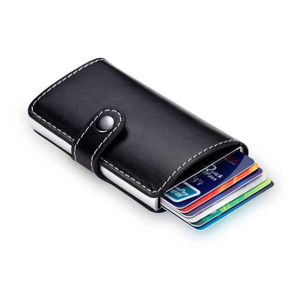 Automatic Pop-up Card Holder RFID Blocking Secure Money Clip for Men Women