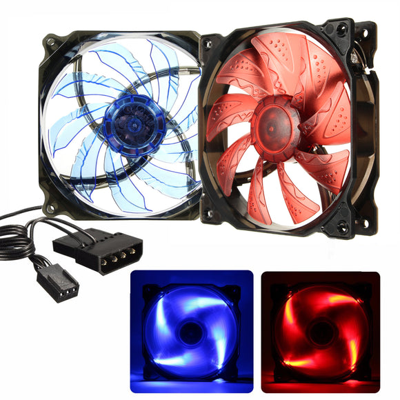 120mm 3Pin 4Pin 19dB Silent Computer Cooling Fans Cooler 12V