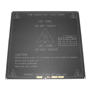 MK3 21*21*3mm 12V/24V 120W Aluminum Heated Bed Plate for 3D Printer