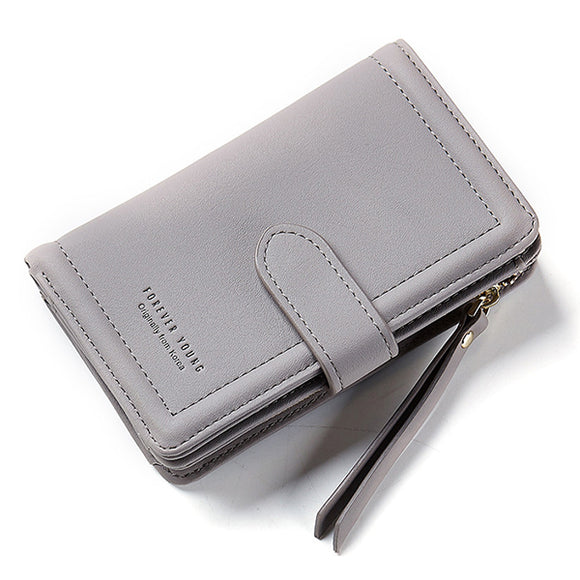 Women Multi-functional Two-folded Fashion Zipper Purses Wallets Card Bags