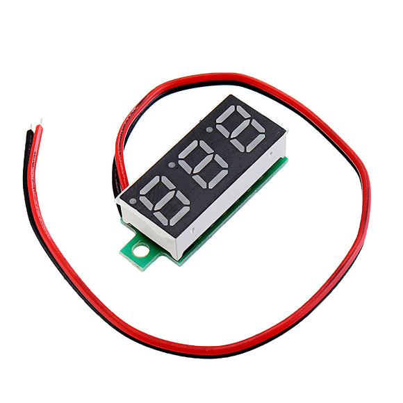 5pcs 0.28 Inch Two-wire 2.5-30V Digital Blue Display DC Voltmeter Adjustable Voltage Meter