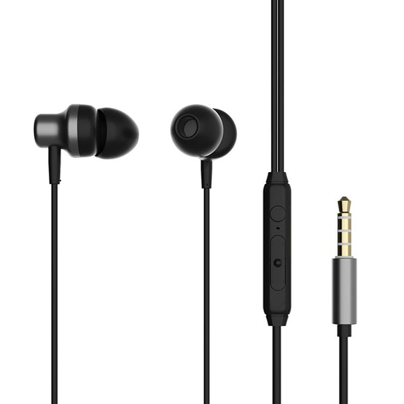 Lenovo QF730 Deep Bass 3.5mm Wired In-ear Earphone Professional Headphone Built-in Microphone For Phones PC Computer