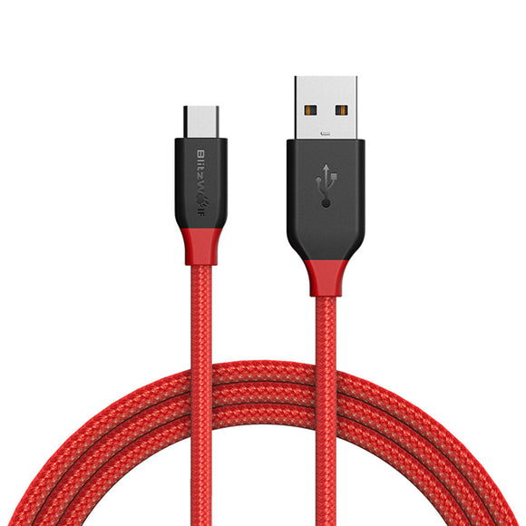 BlitzWolf Ampcore BW-MC4 2.4A Micro USB Braided Data Cable 3ft/0.9m for Samsung S7 Redmi Note 5