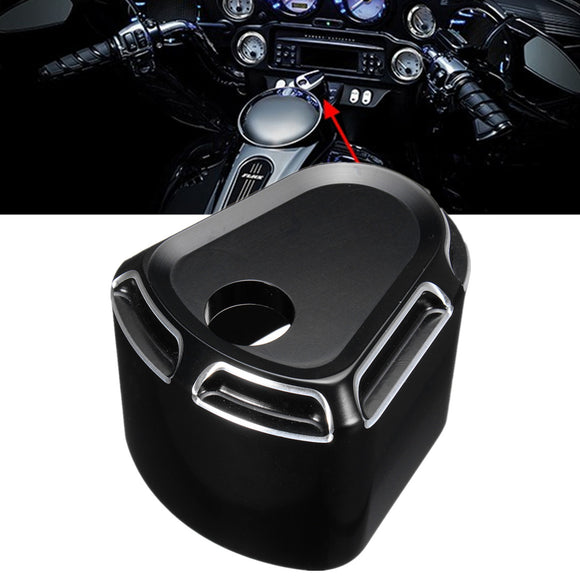 Aluminum Ignition Switch Cover for Harley Street Road Glide 07-13