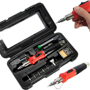 26ml Welding Kit Torch HS-1115K 10in1 Professional Butane Gas Soldering Iron Set