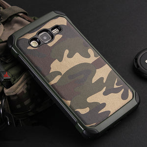 NX CASE Camouflage Shockproof Cover TPU PC Back Case Protective Shell for Samsung Galaxy J2 2015