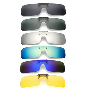 UV400 Polarized Cilp on Sun Glassess Driving Riding Night Vision Lenses For Myopia Glasses