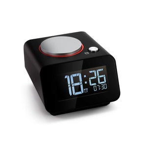 AUGIENB Rechargeable Bedroom Digital Alarm Clock With Dual USB Charging Port For Mobile Phones