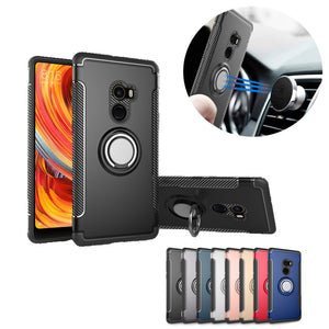 Bakeey Armor Shockproof Magnetic 360 Rotation Ring Holder TPU+PC Back Case For Xiaomi Mi Mix 2