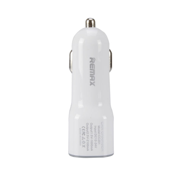 REMAX 5V 2.1A Dual USB Car Charger for Note4 S5 iPhone 5 5S 5C 6 Plus HTC