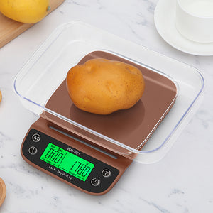 WH-B25L Coffee Scale 3kg/0.1g Coffee Scale with Timer Portable Electronic Digital Kitchen Scale High Precision LCD Scales