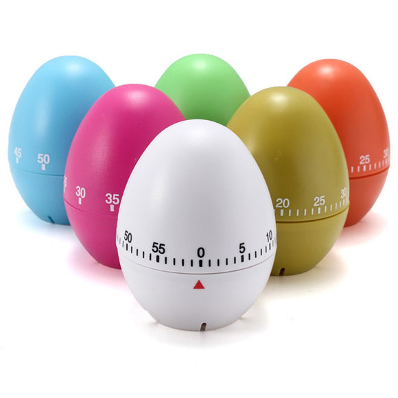 60 Minutes Egg Kitchen Mechanical Timer Alarm Bell Clock Baking Cooking Tool