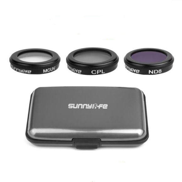 3PCS Set ND4+ND8+ND16/MCUV+CPL+ND8 Camera Lens Filter For DJI MAVIC 2 ZOOM RC Drone