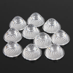 10pcs 30 Degree Soft Light Bead Surface Lens For 1w 3w 5w LED MR16 GU10 E27