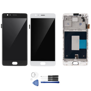 LCD Display Touch Screen Digitizer + Frame Replacement With Tools For OnePlus 3