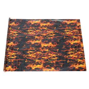 PVA Hydrographic Black Flame Fire Water Transfer Printing Hydro Dip Film Car Decal