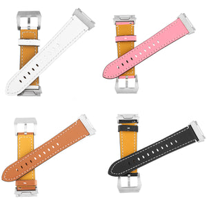 Leather Band Bracelet Watch Wrist Strap Replacement For Fitbit Ionic Fitness Run