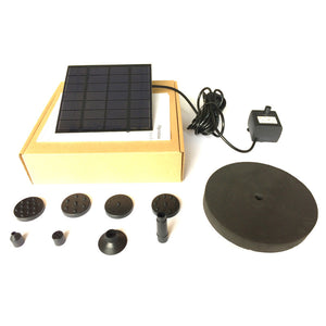 7V Floating Solar Function Pump Solar Panel Powered Water Pump for Bird Bath Pond Garden Water Pump