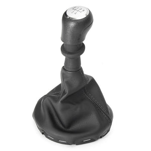 5-Speed Gear Stick Shift Knob Frame Boots Black for VW Transporter T5 T6