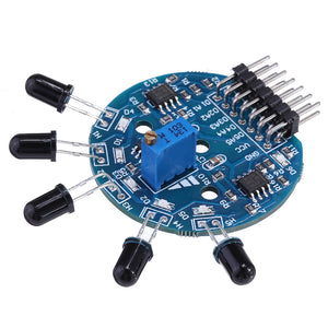 10pcs 5 Channel Flame Sensor Module Analog Dgital Dual Output Fire Extinguishing Robot Flame Alarm System Module