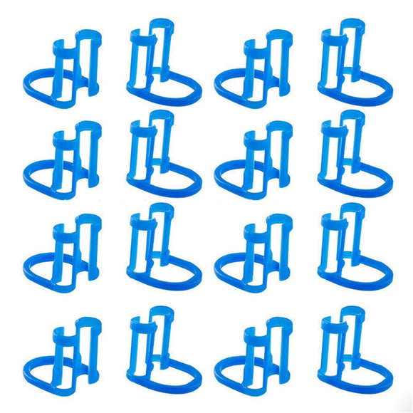 50pcs Disposable Cotton Roll Holder Blue Clip For Teeth Clinic Isolator Dental Tools