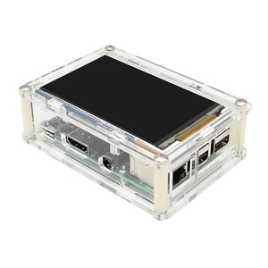 Geekwrom HD 3.5 Inch TFT Display Shield 800x480 For Raspberry Pi 3B 2B + Acrylic Matching Case Kit