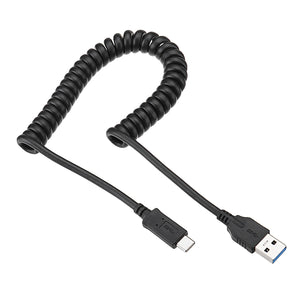 Bakeey 3A Retractable Spring USB3.0 Fast Charging Data Cable 1.5M For Xiaomi Pocophone F1 Oneplus 6T