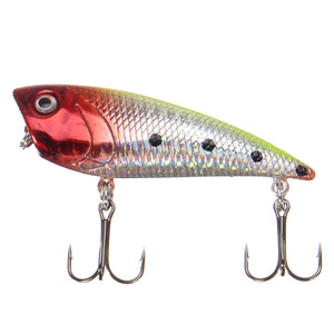 ZANLURE 7cm Topwater Popper Freshwater Floating Fishing Lure Bass Bait Tackle Crankbait