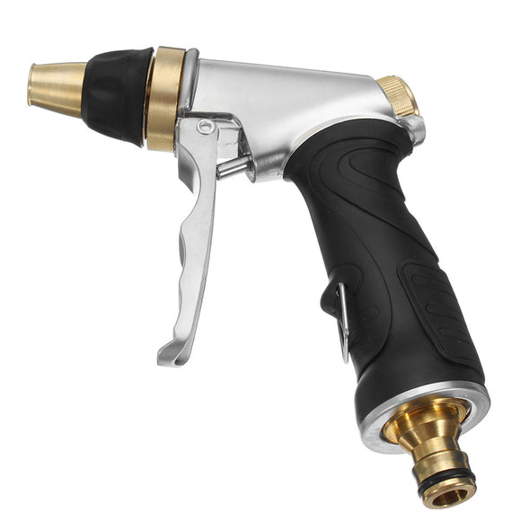 Metal Garden Spray Gun Hose Nozzle High Pressure Adjustable Watering Car Wash