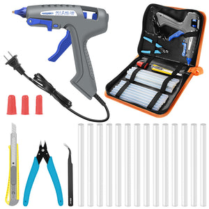 HANDSKIT 100-240V Welding Hot Melt Glue Gun Set for Soldering PCB Repair