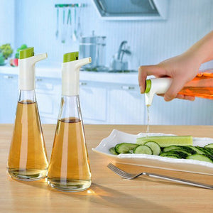 Creative Swan Shape Controllable Oiler Glass Soy Sauce Seasoning Bottle Kitchen Storage