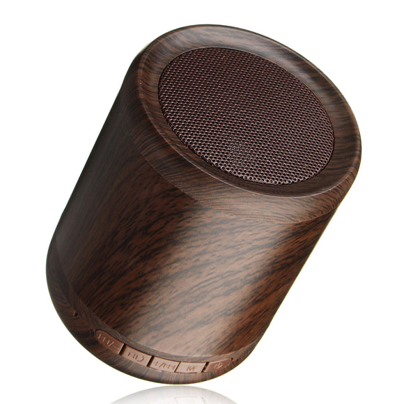 Mini Portable Wireless bluetooth Speaker Wooden 3D Stereo TF Card Hands Free Aux-in Subwoofer