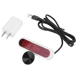 LED Digital Aquarium Thermometer Fish Tank Water Temperature Gauge With Suction Cup