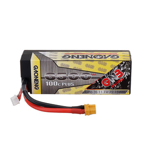 Gaoneng 11.1V 6500mAh 100C 3S Lipo Battery XT60 Plug for RC Car