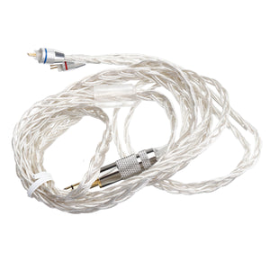 0.75mm Insert Needle Braided Headphone Cable Earphone Wire For KZ ZST/ZSR/ES3/ED12 Earphone