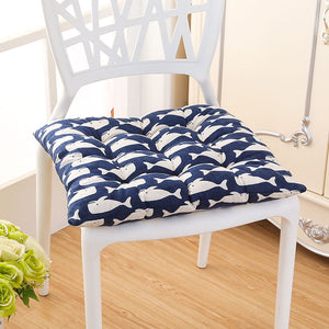 40 x 40cm Soft Thicken Cushion Buttocks Chair Cushion Linen Outdoor Square Cotton Seat Pad