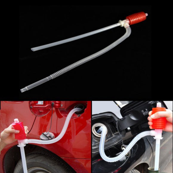 Car Manual Siphon Pump Portable Gas Oil Water Liquid Transfer Sucker