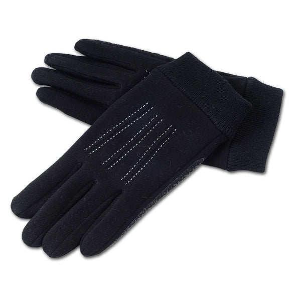 MIMOSA Winter Men Full Finger Touch Screen Cycling Gloves Fashion Warm Black Gloves Autumn Bicycle S