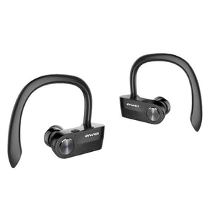 [True Wireless] AWEI T2 TWS Dual bluetooth Earphones IPX4 Waterproof Bass Stereo Sports Headphones