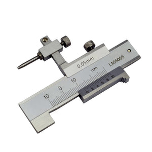 20mm 0.05mm Stainless Steel Vernier Gap & Step Gauge with Point Measuring Face Step&Gap Gauge Step Gap Vernier Gauge