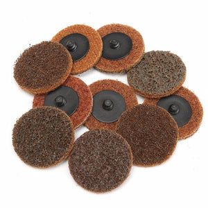 10pcs 2 Inch 50mm Coarse Roloc Roll Lock Sanding Disc